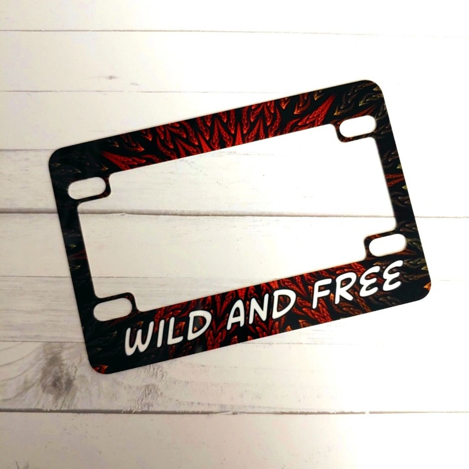 Custom Motorcycle Moped or Scooter License Plate Frame Etsy