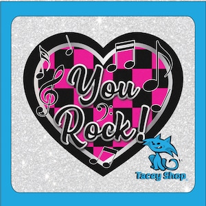 Corazón de Rock, PNG, Imprimible para Amantes de la Música, Diseño de Sublimación de Tablero de Ajedrez, Regalo DIY, San Valentín, Decoración Musical, Descarga Digital