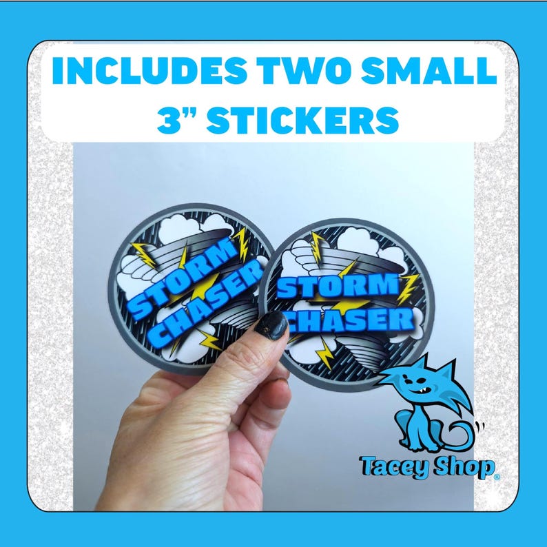 Storm Chaser Sticker Pack: Tornado & Lightning Vinyl Decals (set of 3 ...