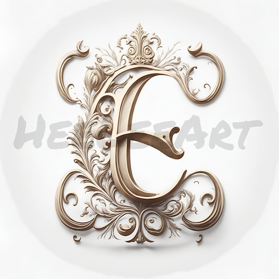 Digital Download Letter P Crown on Whitish Background Alphabet Initials  Monogram AI Generated Art Print Printable Image Stock Photo PNG 