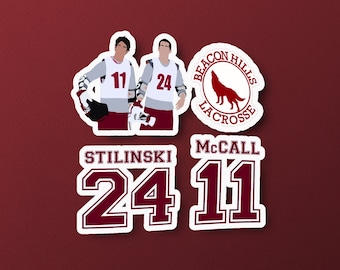Stilinski lacrosse | Etsy Scott Mccall 11 Teen Wolf Beacon Hills Geïnspireerd Lacrosse
