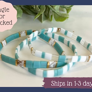 glass tile bracelet-glass tile stretch bracelet-colorful square bracelet-stretch bracelet-tila stack bracelet-custom stretchy bracelet