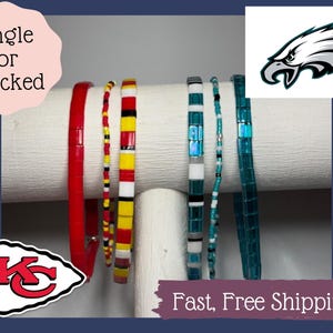 School Colors Bracelet|Custom Sports Team|Custom School Spirit|School Team| School Pride|Team Pride|Team Colors Bracelet|Team Bracelet
