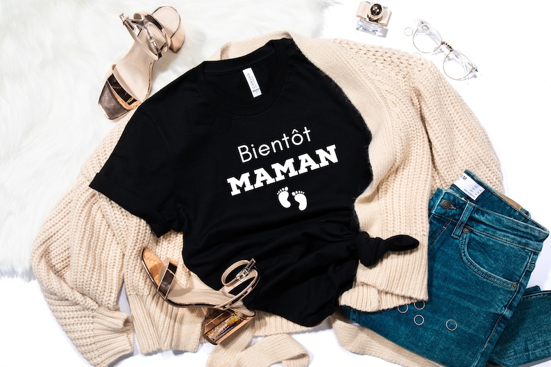 T-shirt Annonce grossesse tshirt bientôt maman Future maman - Etsy Canada