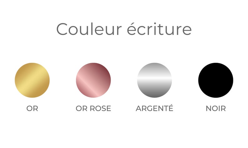 May include: Four color options for writing: gold, rose gold, silver, and black.