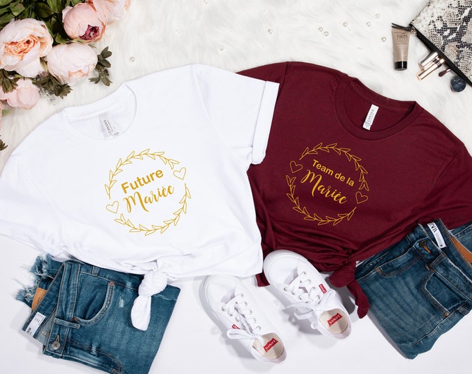 T-shirt Femme future mariée enterrement vie jeune fille - Etsy France