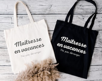 Tote Bag Mistress on vacation, Shopping bag, gift idea Mistress, Shopping bag, gift mistress France, tote bag, mistress gift