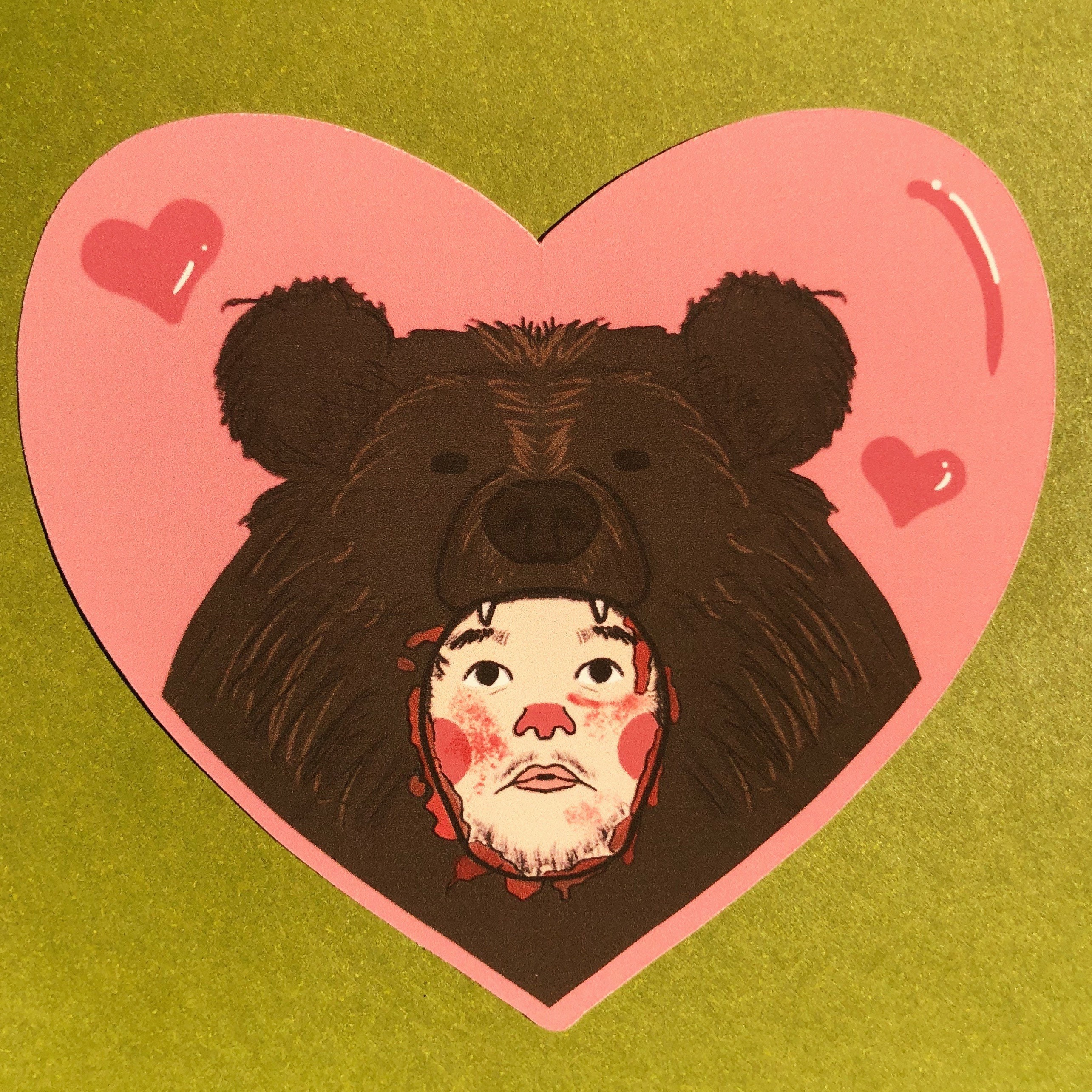 Midsommar Christian in Bear Suit Sticker Etsy