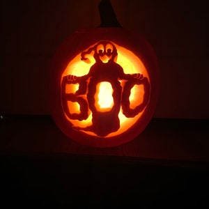 Boo! Ghost Carving Pattern
