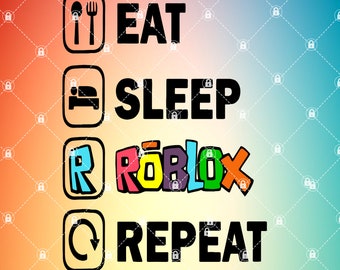 Uctlfqqdsxarsm - eat sleep roblox etsy