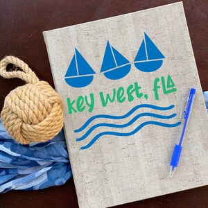 Key West voiliers, Key West Cricut, Key West Silhouette, plage svg, voiliers svg, Key West svg