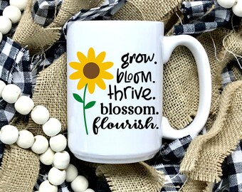 Yellow Flower SVG: Inspirational Cricut Silhouette Design (Digital Download)
