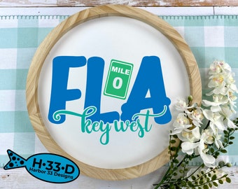 Key West SVG: Mile Marker 0, Beach Decor (Digital Download)