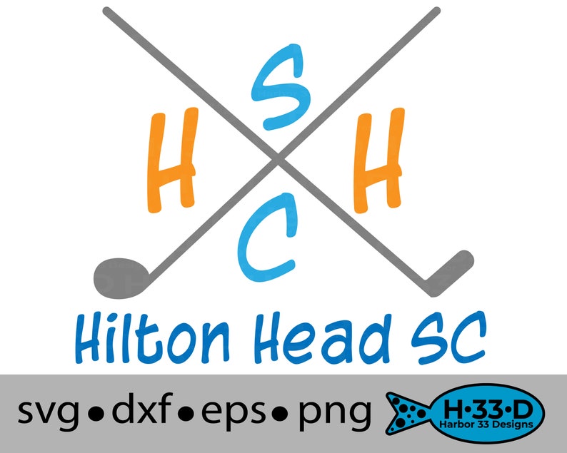 Hilton Head Svg Golf Clubs Svg Hilton Head Cricut Hilton Etsy