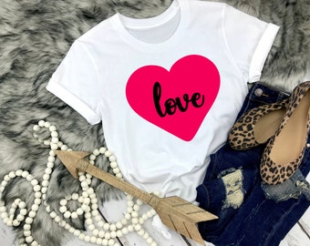 Heart Love SVG: Valentine's Day Cricut Silhouette (Digital Download)