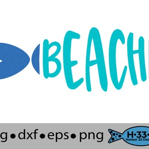 Bech fish svg, beach fish Cricut, beach fish decor, beach fish tote bag design