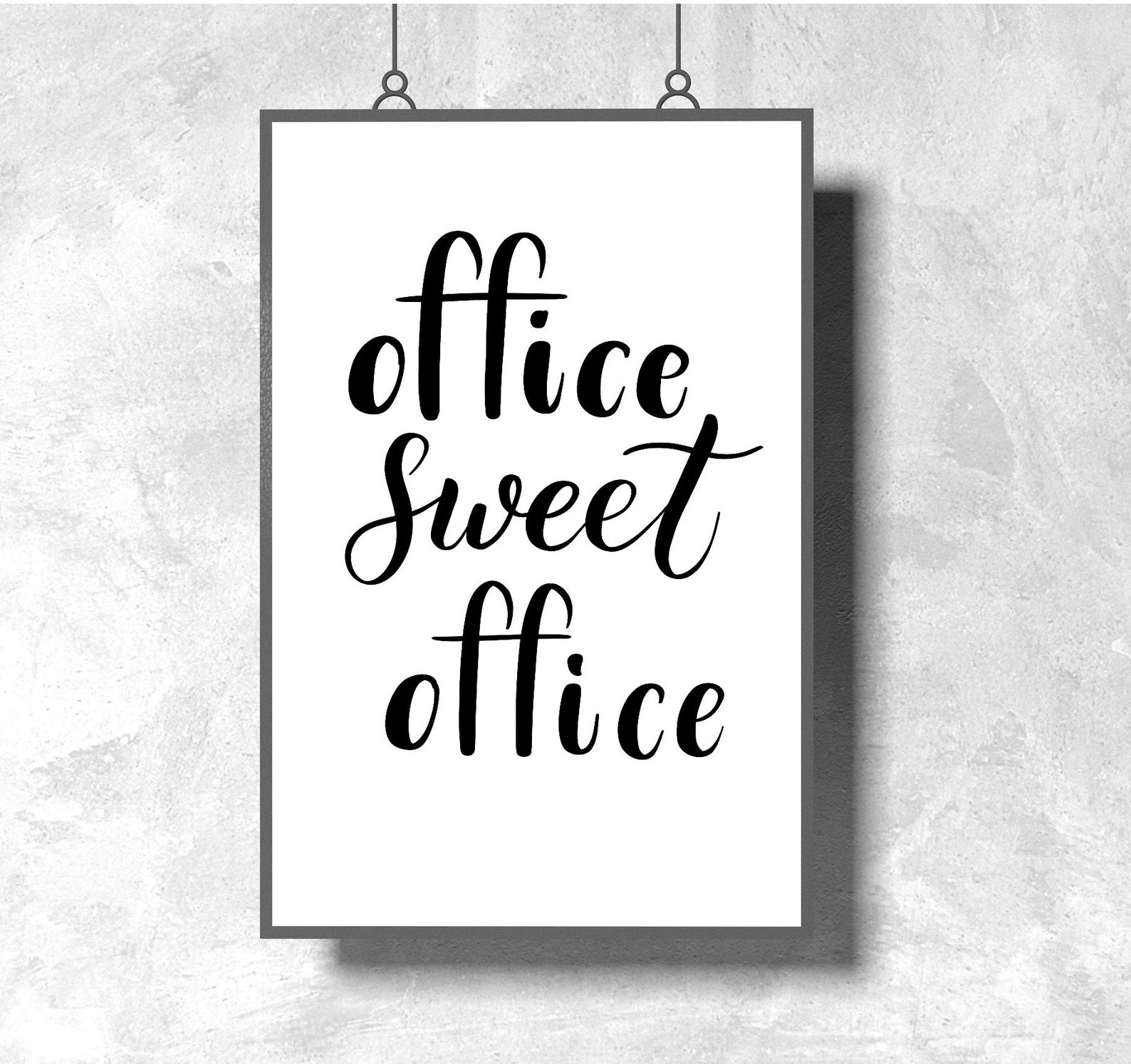 Office sweet Office Printable Wall Art Poster Wall Decor | Etsy