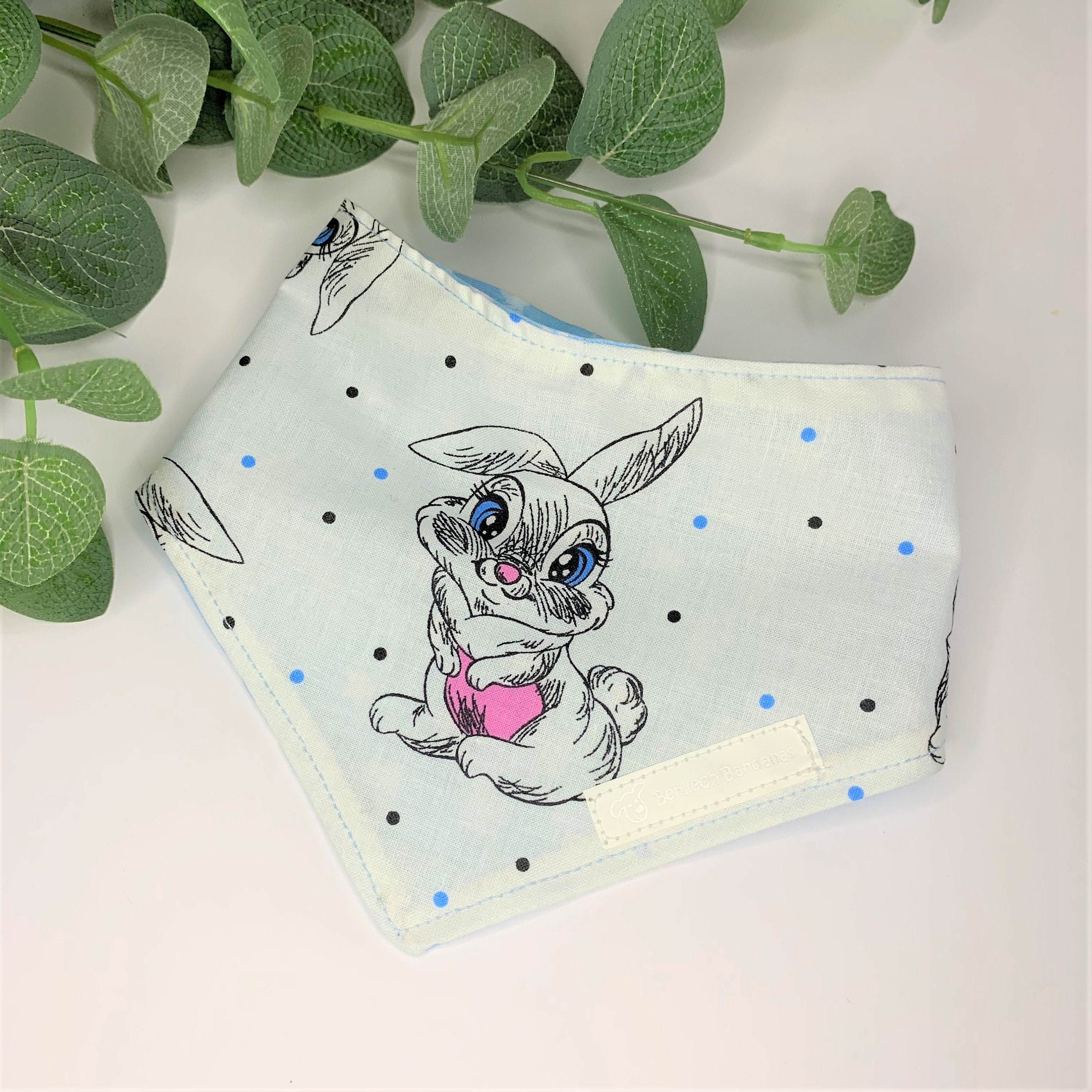 Easter Rabbit Dog Bandana Handmade White Doggy Bandanas Etsy