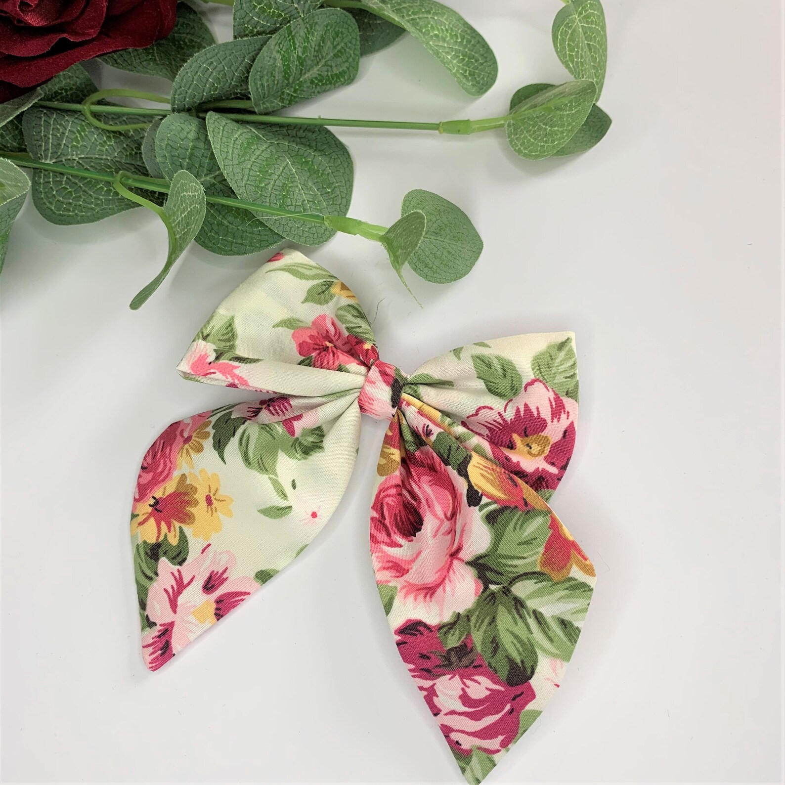 Floral Dog Bows REDUCED IN PRICE Handmade Cute Puppy & Etsy