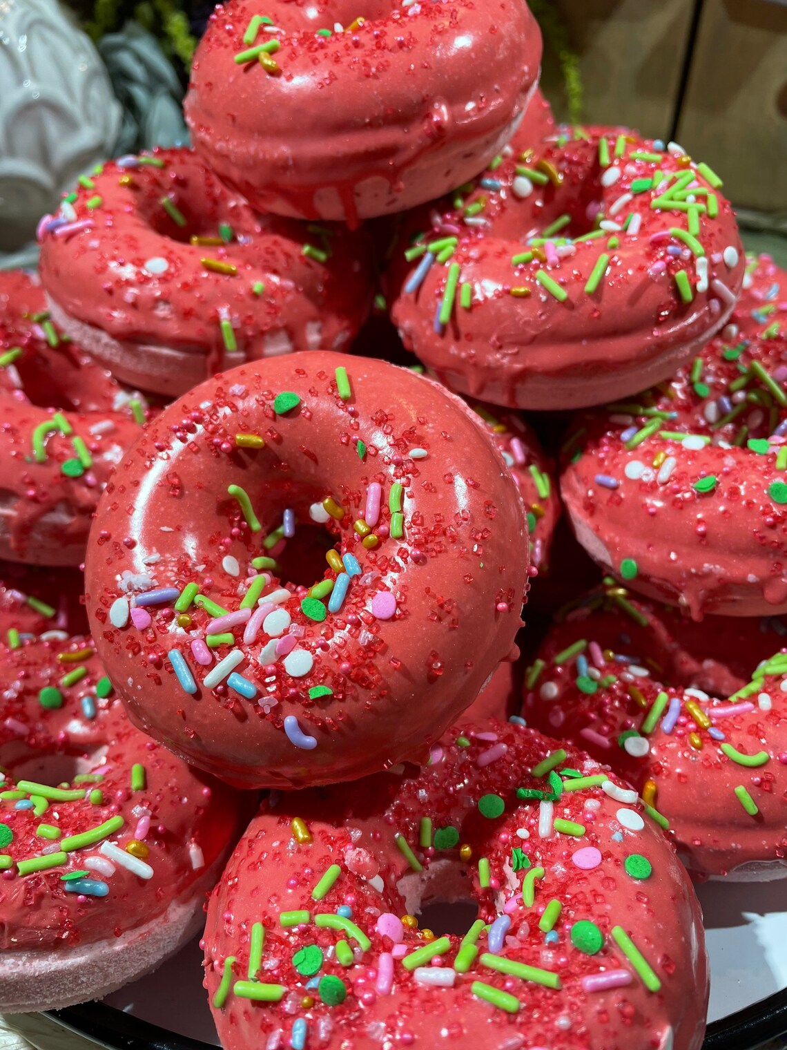 Strawberry Shortcake Donut Bath Bombs Etsy
