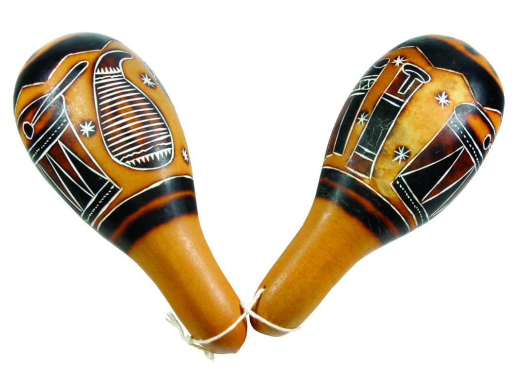 Maraca Kalaba Pair Guiro Peru Shaker Etsy