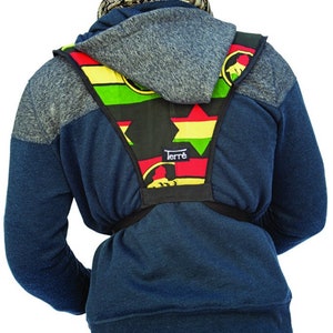 Djembegurt Rasta oder Schwarz, Djemberucksack, Back-Strap