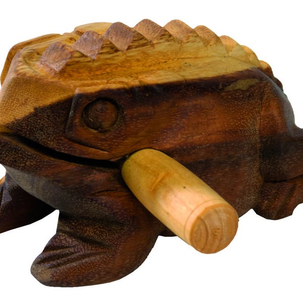 Frog sound with different size 2.5" 3.2" 4" 5.5" made of wood