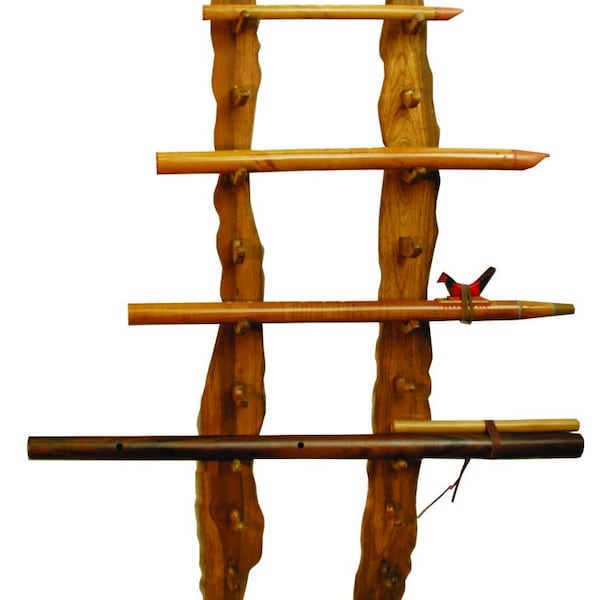 Flute Xiao Shakuhachi display hanging stand Black Walnut