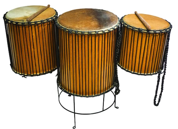 大割引 Dundun Etsy - Include Stick Sizes, Three Finish, Teak of Made パーカッション・打楽器