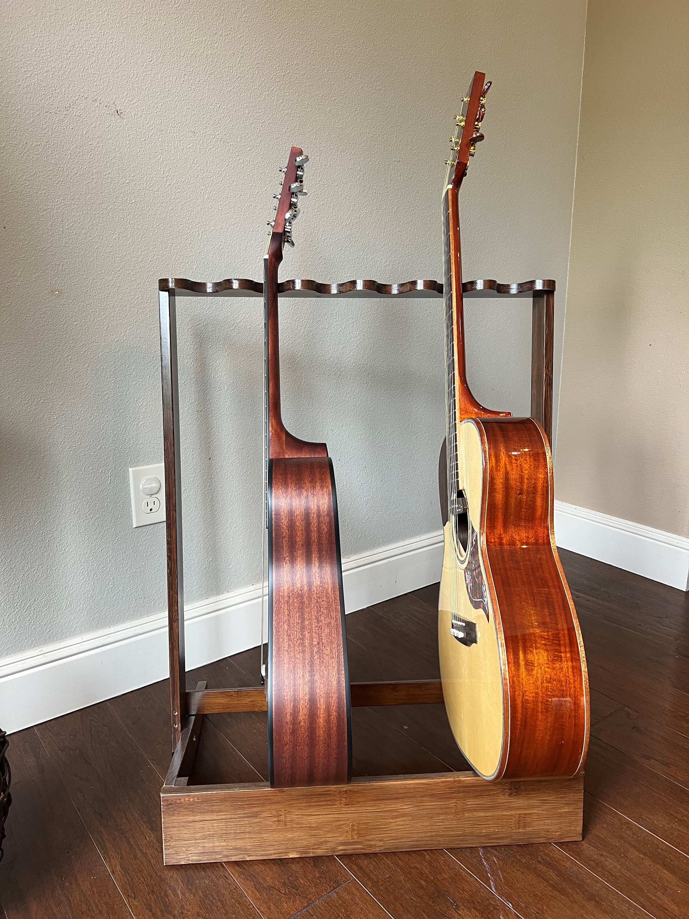 Wooden Guitar Stand Etsy