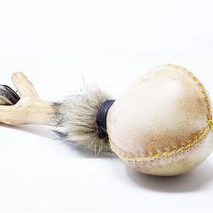 Shaman shaker Rattle cow skin Length 14&quot;