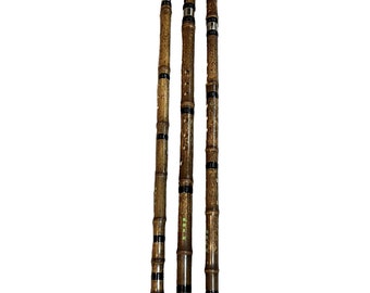 Professional Xiao Flute Shakuhachi Purple Bamboo Double Jointed Tuned in A F G