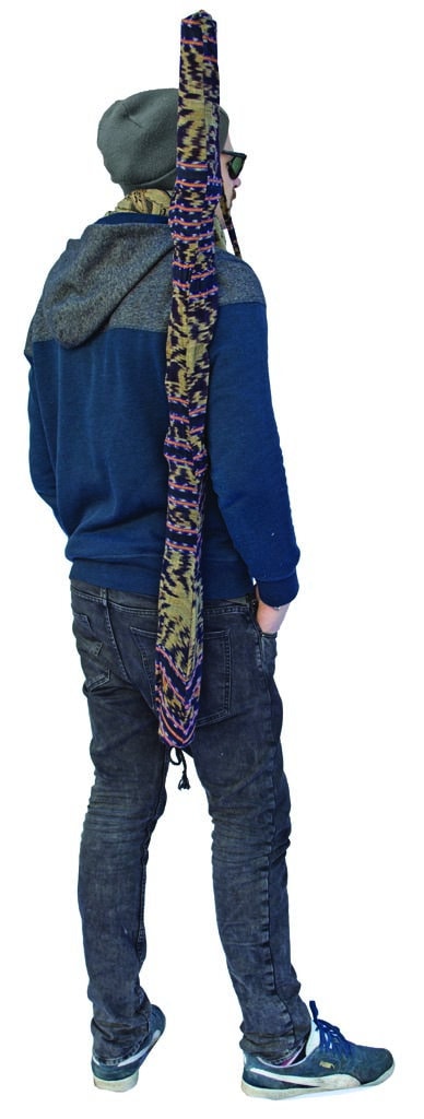 Ikat or Ekat Woven Bag for Didgeridoo or rain stick 31" 40" 48" 51" 59"