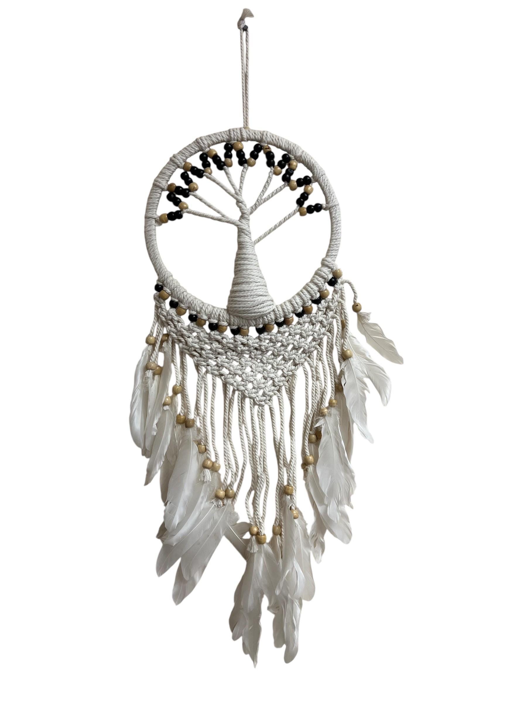 Dream Catcher Rattan Tree of Life White – 27" X 9" Inch Handmade ...