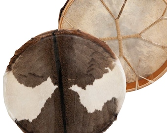 Terre Shaman drum Goat Skin Hair 16" 18" 20" 24", Frame Drum