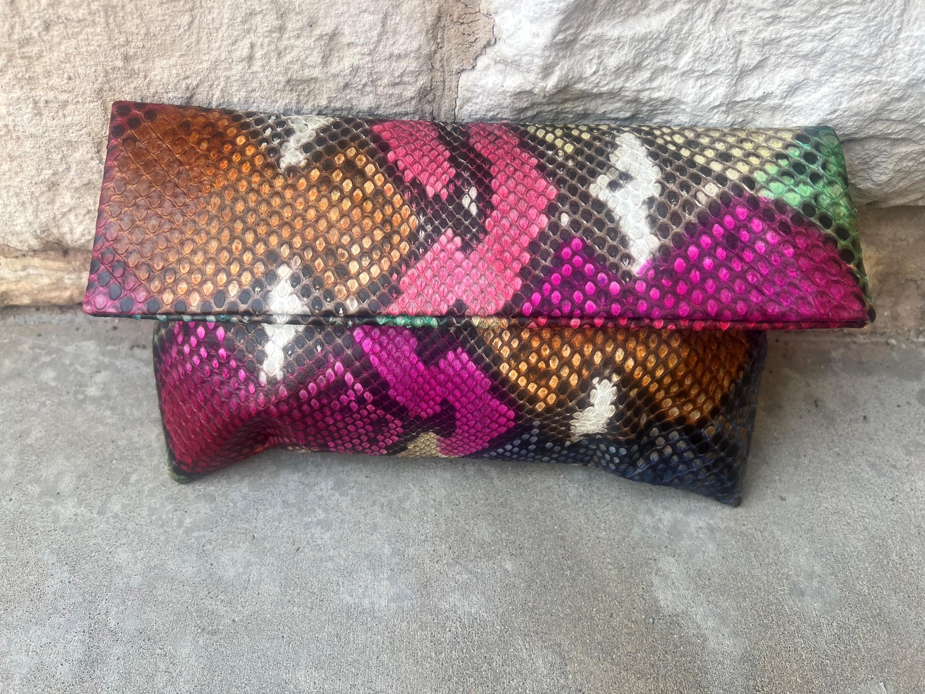 Pink Snakeskin Purse