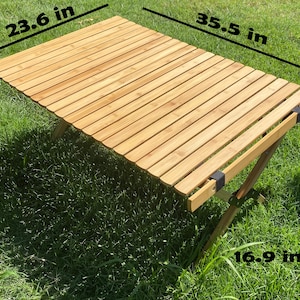 Mesa de picnic portátil, mesa de camping, plegable con bolsa de transporte, fácil y cómoda de usar, dos tamaños, dos colores