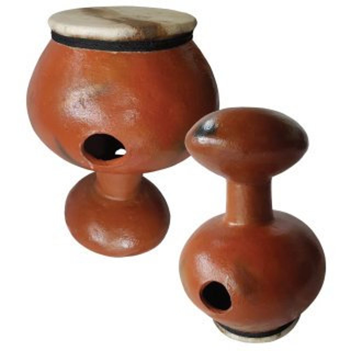 Udu Clay Drum With Goat Skin Etsy