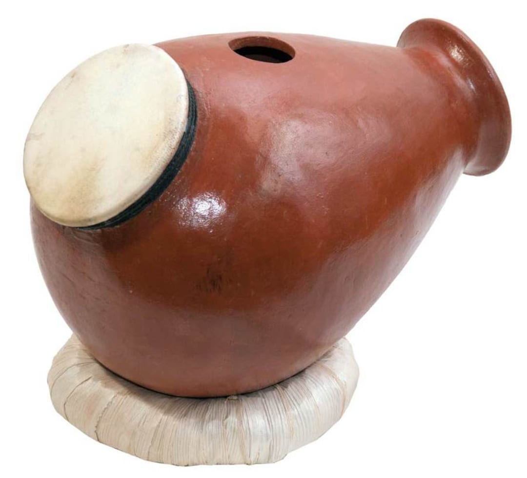 Udu Clay Drum With Goat Skin Etsy
