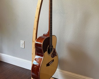 Bamboo Guitar Stand Display Rack for one instrument
