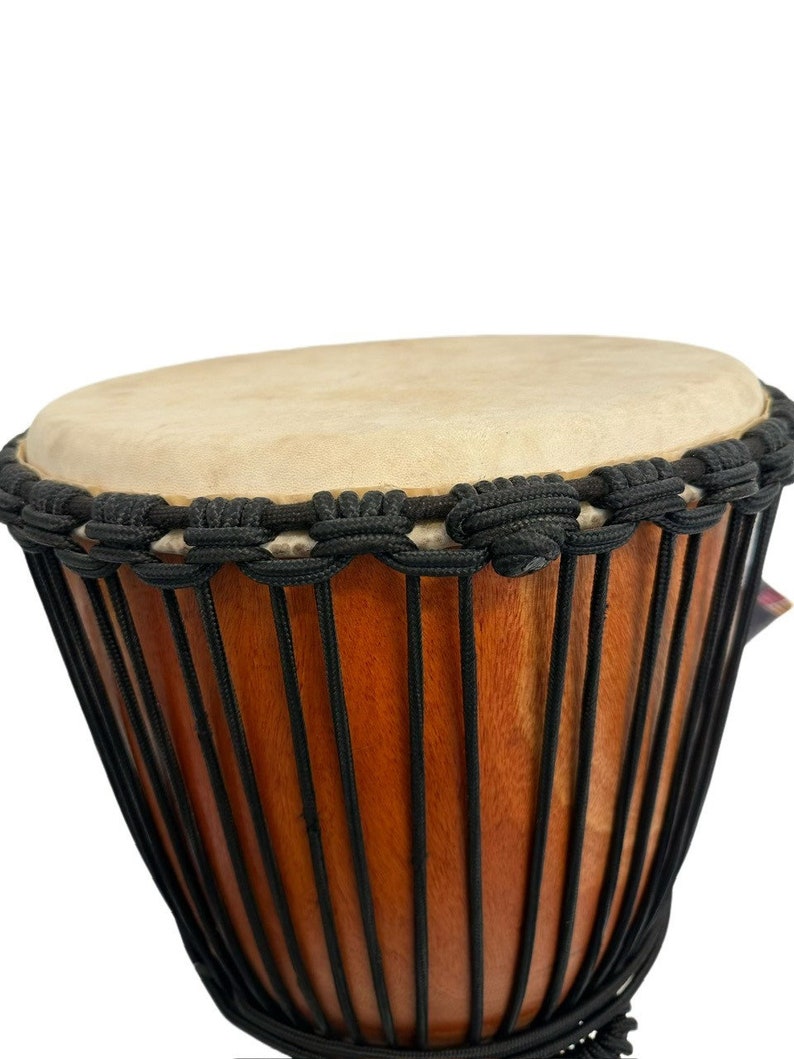 Terre Djembe Afrika Standard line carve, 20 tall 9-69.5 head, 24 tall 10.5-11 head, 26 tall 13 head image 3