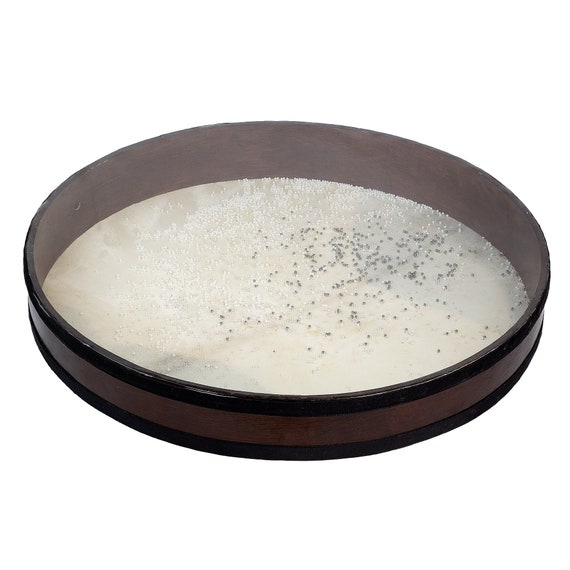 Tambour Océan 40 Cm Sela - Cadre Bois Et Peau Naturelle - Instrument Percussion Méditation Et Relaxation