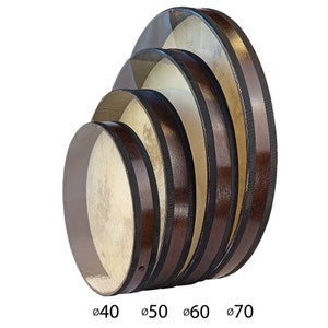 Natural Sounding Percussion Ocean Drum with Wave Beads and Hardwood Frame, Goat and Plexy-Skin 16&quot; 20&quot; 24&quot; 28 inch
