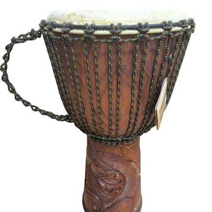 Terre Djembe Standard Dragon  24&quot; tall, 10-11&quot; head, 26&quot; tall, 12-13&quot; head