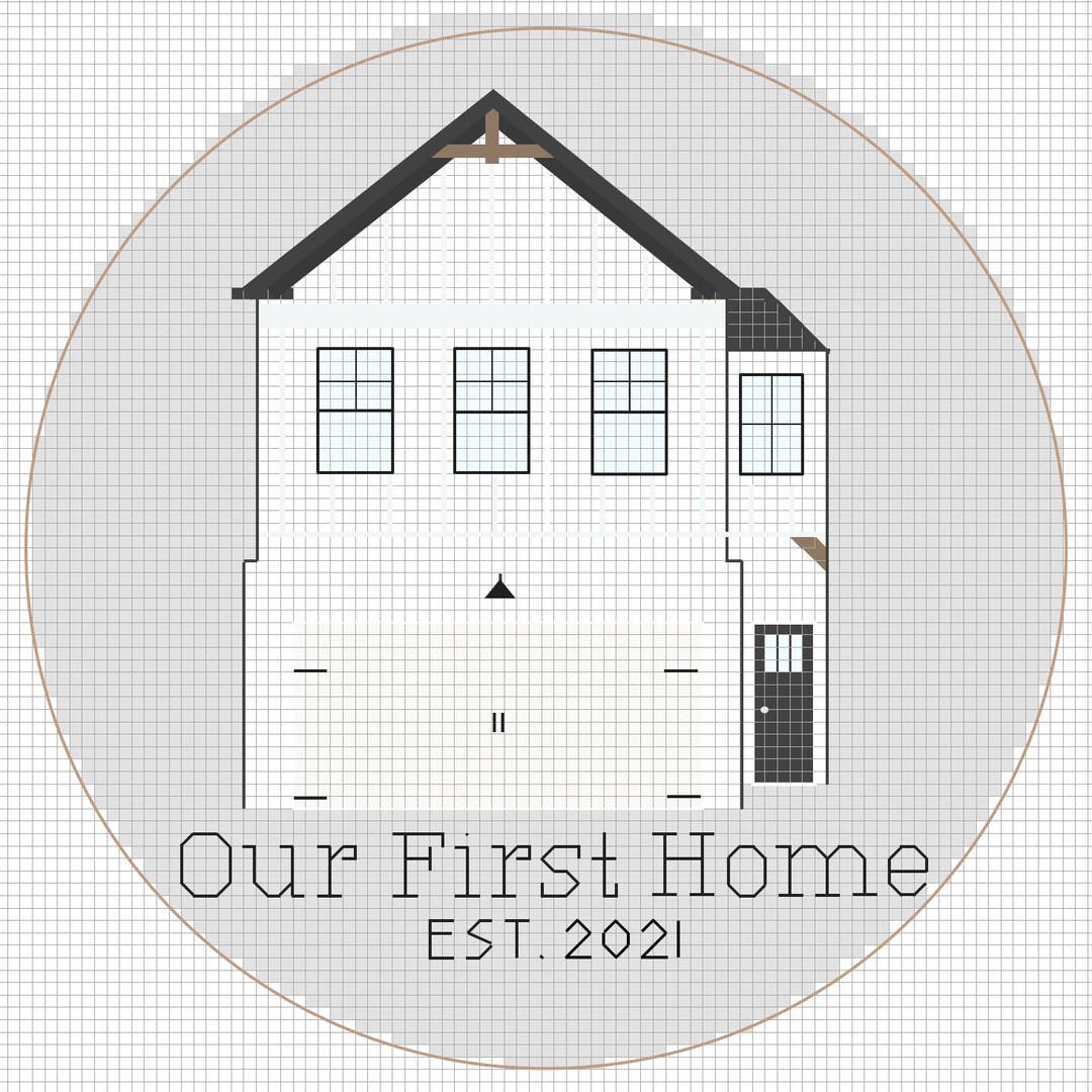 Custom House PATTERN Cross Stitch Pattern PDF - Etsy