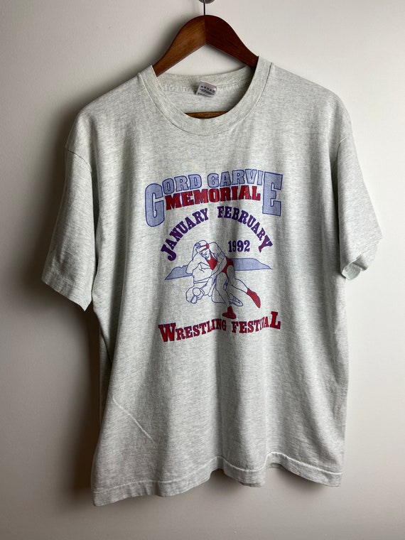 80s IHSA Wrestling Finals Class AA 1983 Marc Illinois High School t-shirt Small