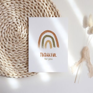 Dankbaar kaart set, Herfst wenskaart, Dankbaar kaart afdrukbaar, Thanksgiving kaart, Geef bedankt kaart, Waardering kaart, dankbaar voor u