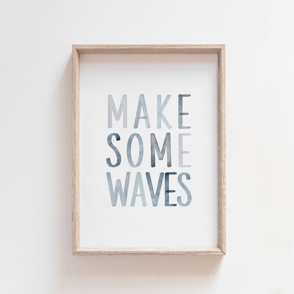 Wave Art Set Etsy