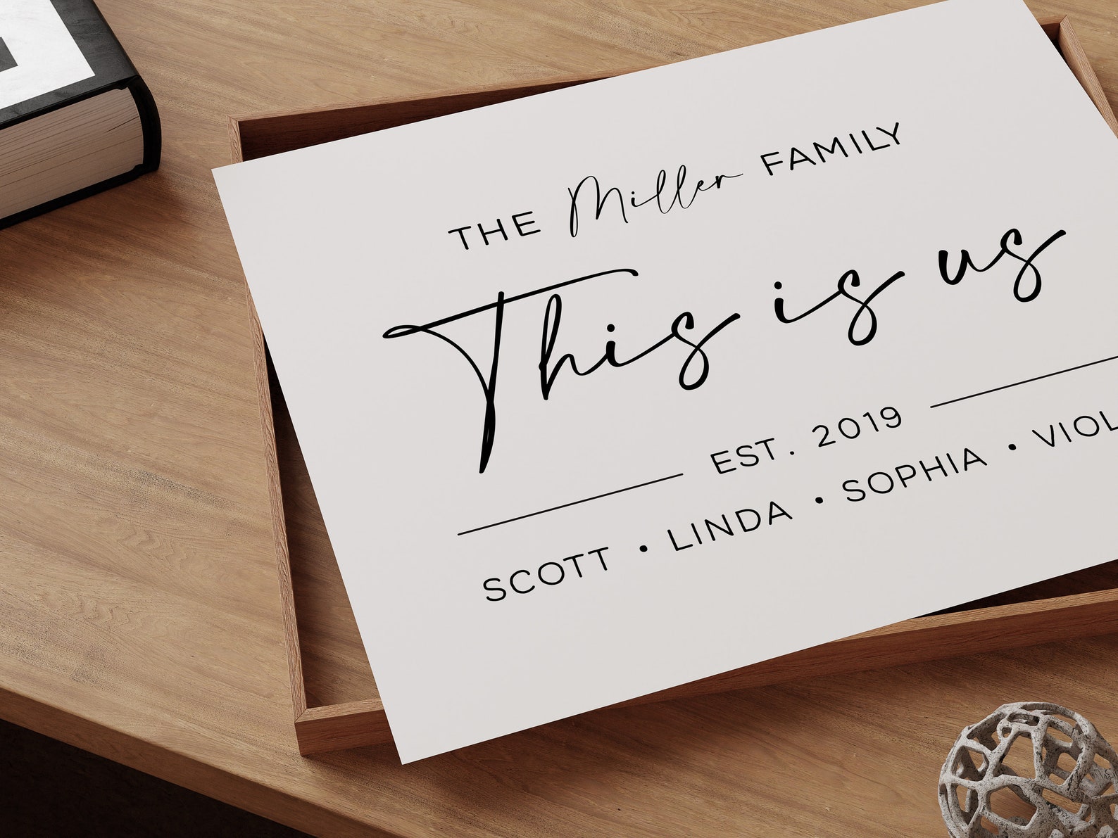 This is Us Print With Custom Family Name and Established Year ...