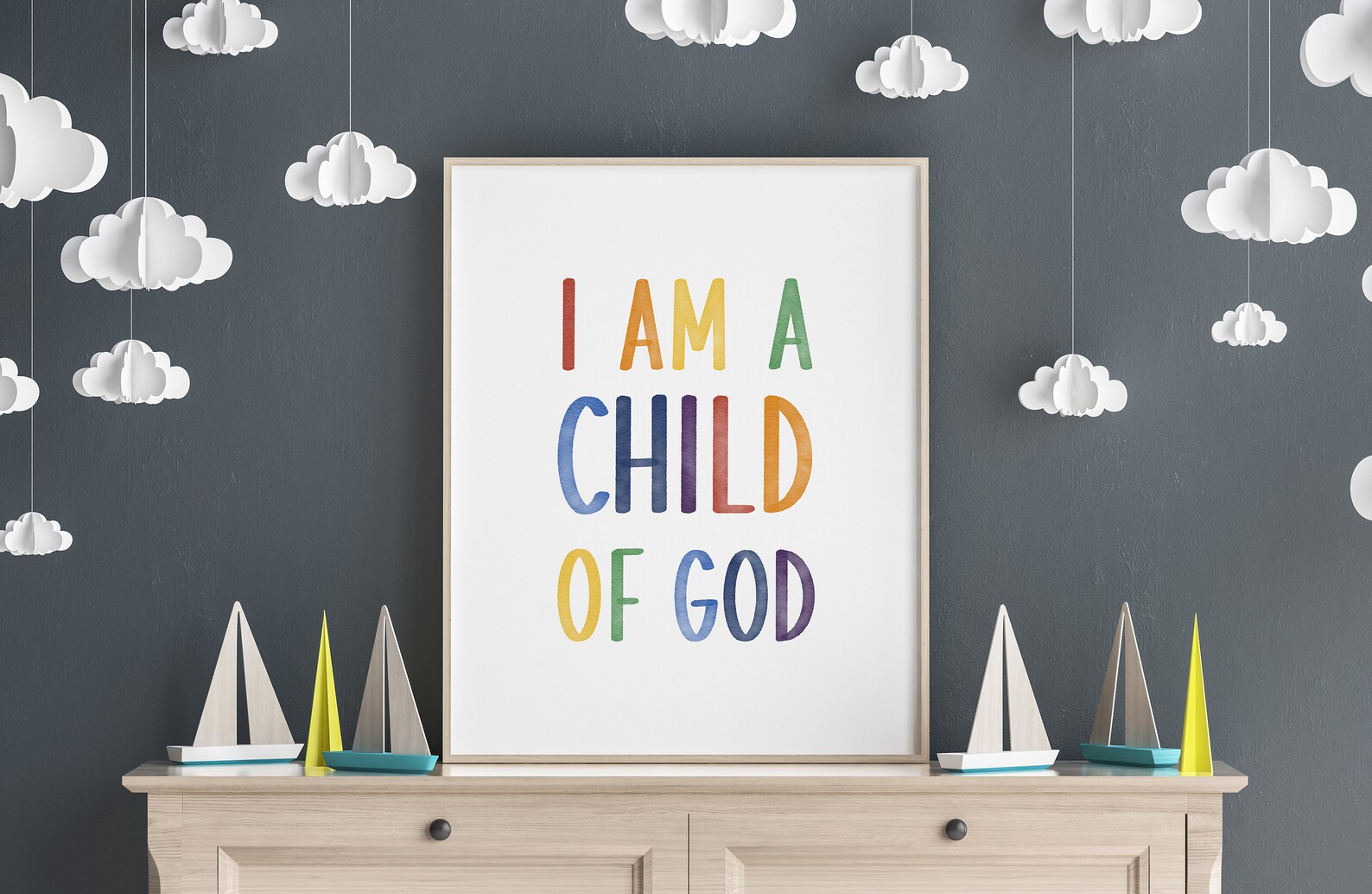 I Am a Child of God Print Nursery Bible Verse Child of God Etsy